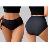 Women's Plus Size Lace Panties Multipack (4-Pack) - Breathable & Full Coverage - Viomisha