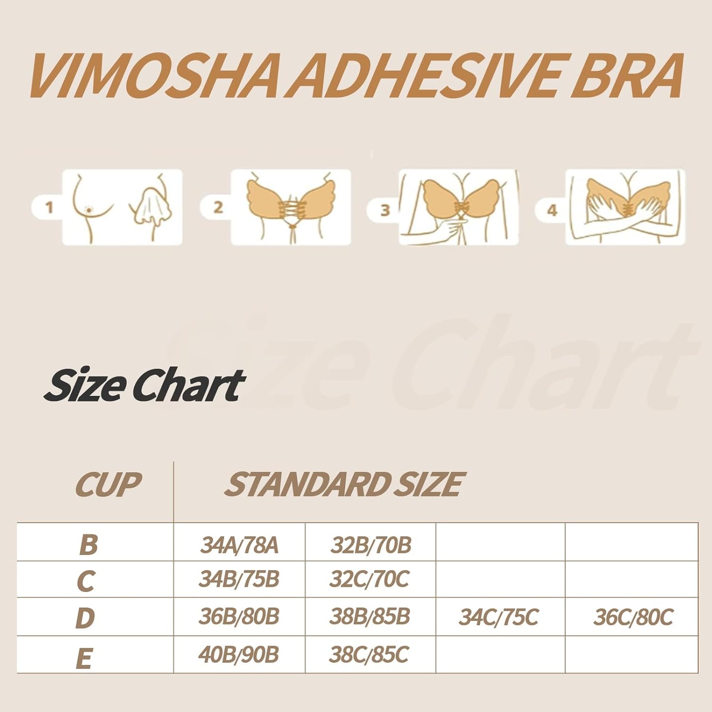 Self Adhesive Silicone Bra