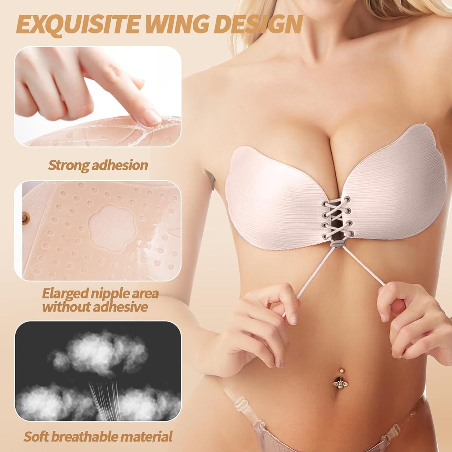 Self Adhesive Silicone Bra