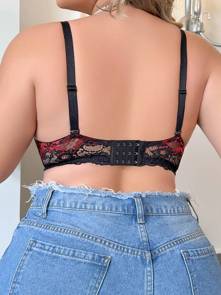 Plus Size Lace Underwire Bra