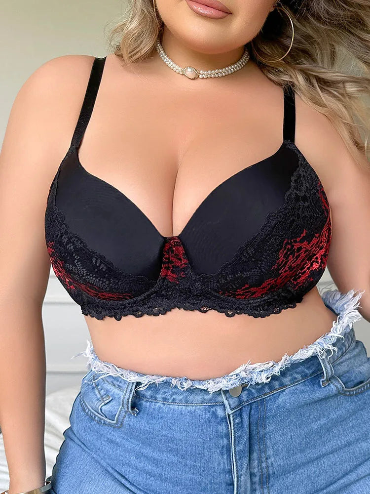 Plus Size Lace Underwire Bra