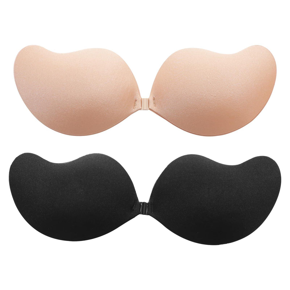 Viomisha Adhesive Bra Invisible 2 Pairs Lifting Bra, Sticky Strapless Push up Bra Reusable Silicone Backless Bras for Women - Viomisha