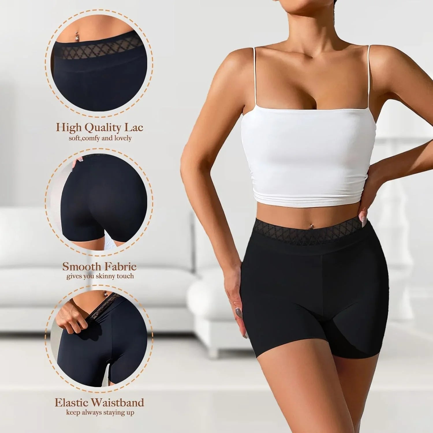 Women's Safety Shorts 4-Pack