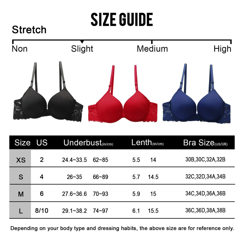 Viomisha Sexy Push-up Bra With Underwire Half Cup Bras Wire Bra - Viomisha