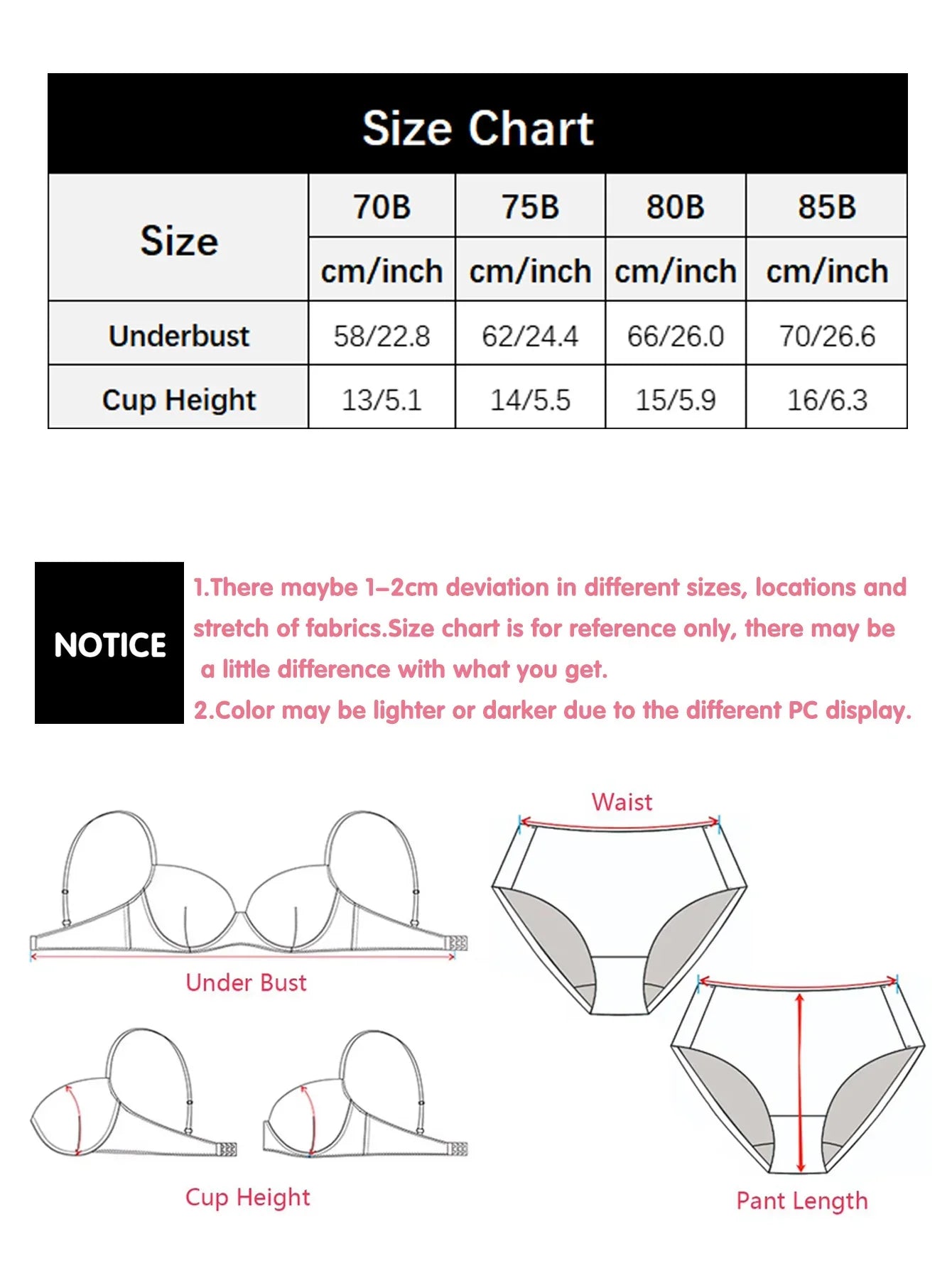 Underwire Black Deep U Push Up Bra