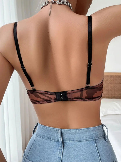 Women's underwear thin style underwire push up bra