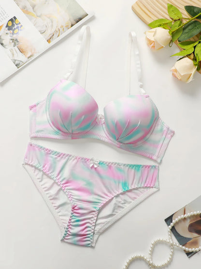 Rainbow Underwire Lingerie Set