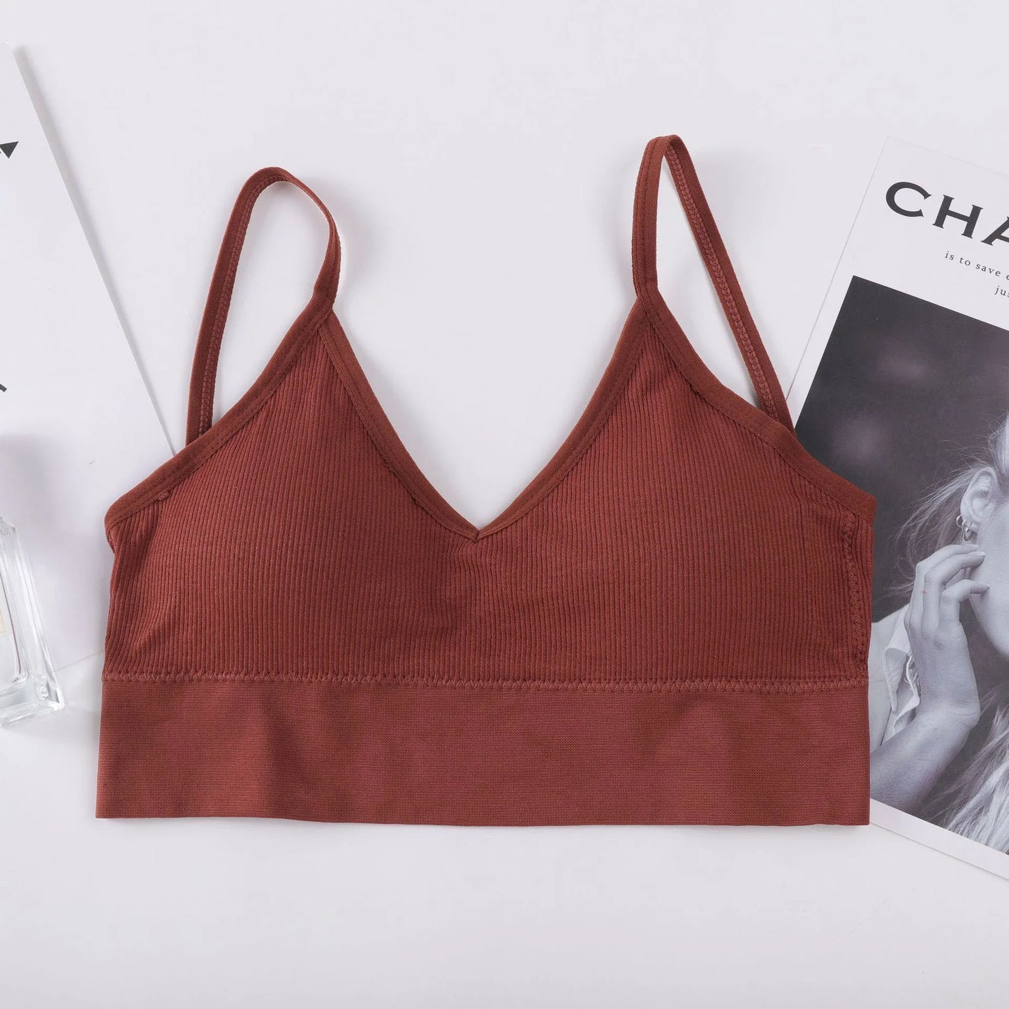 Solid Wireless Sport Bra