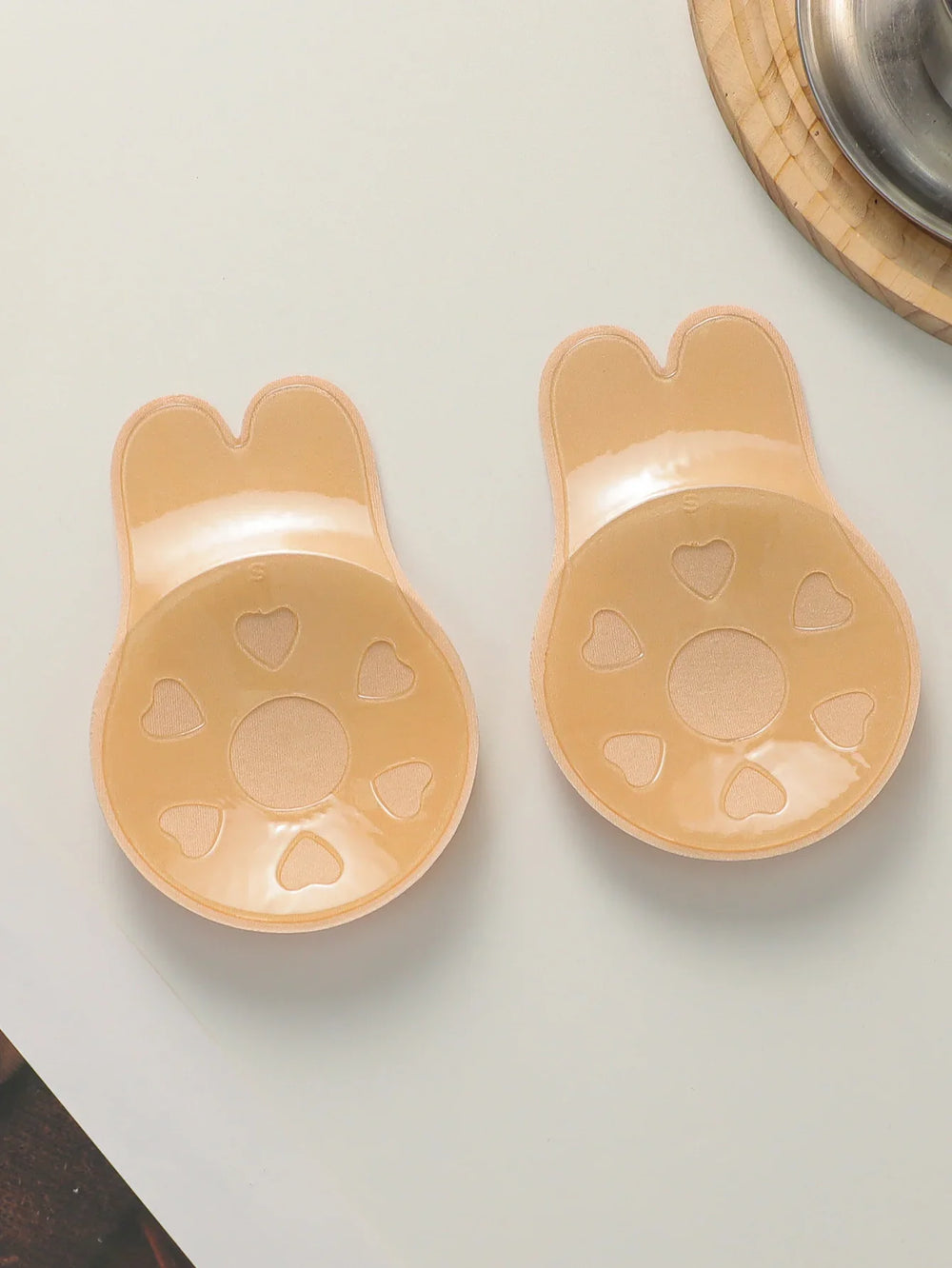 2 Pair Sticky Bra Invisible Adhesive Bra Backless Strapless Push Up Reusable Rabbit Ear Nipple Covers - Viomisha