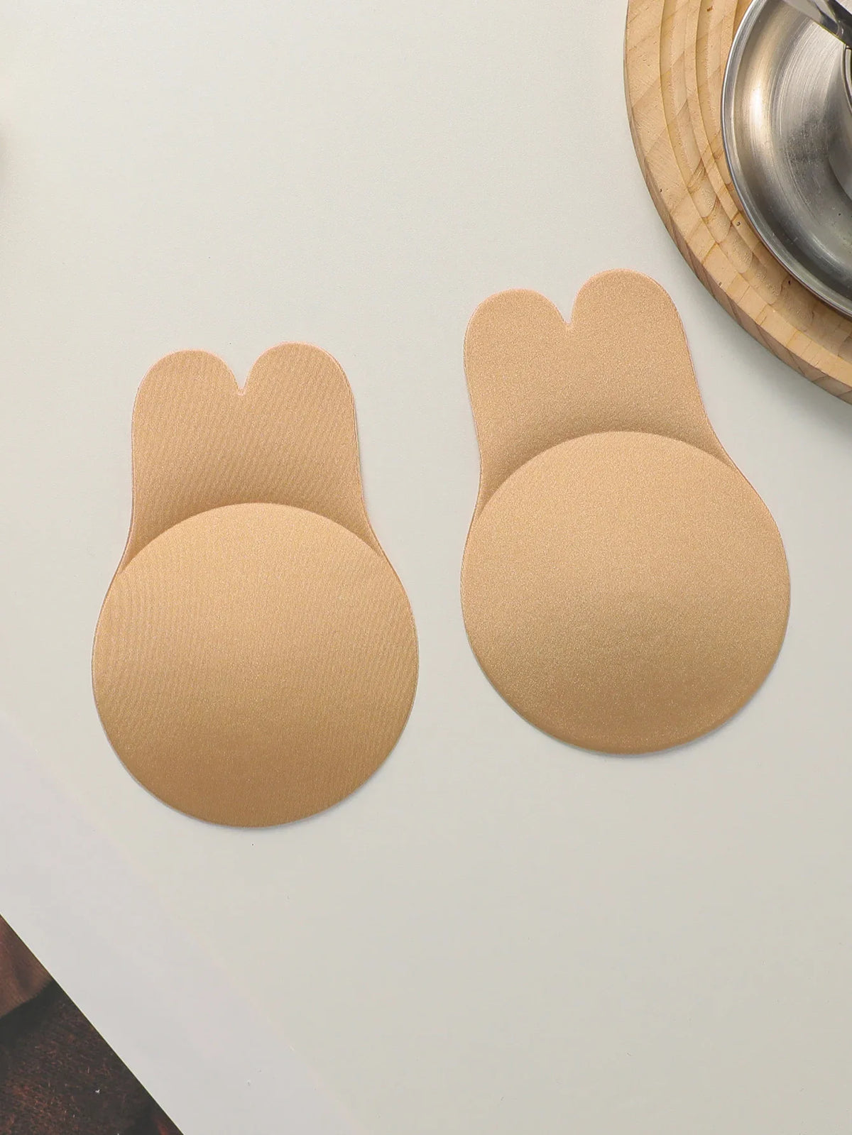 2 Pair Sticky Bra Invisible Adhesive Bra Backless Strapless Push Up Reusable Rabbit Ear Nipple Covers - Viomisha
